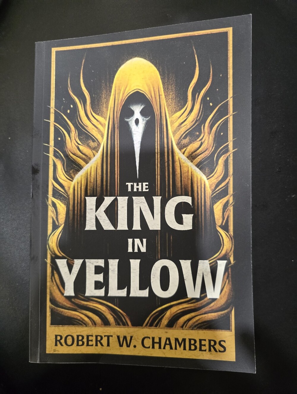 The King in Yellow Wall Art Print - Yellow & Black